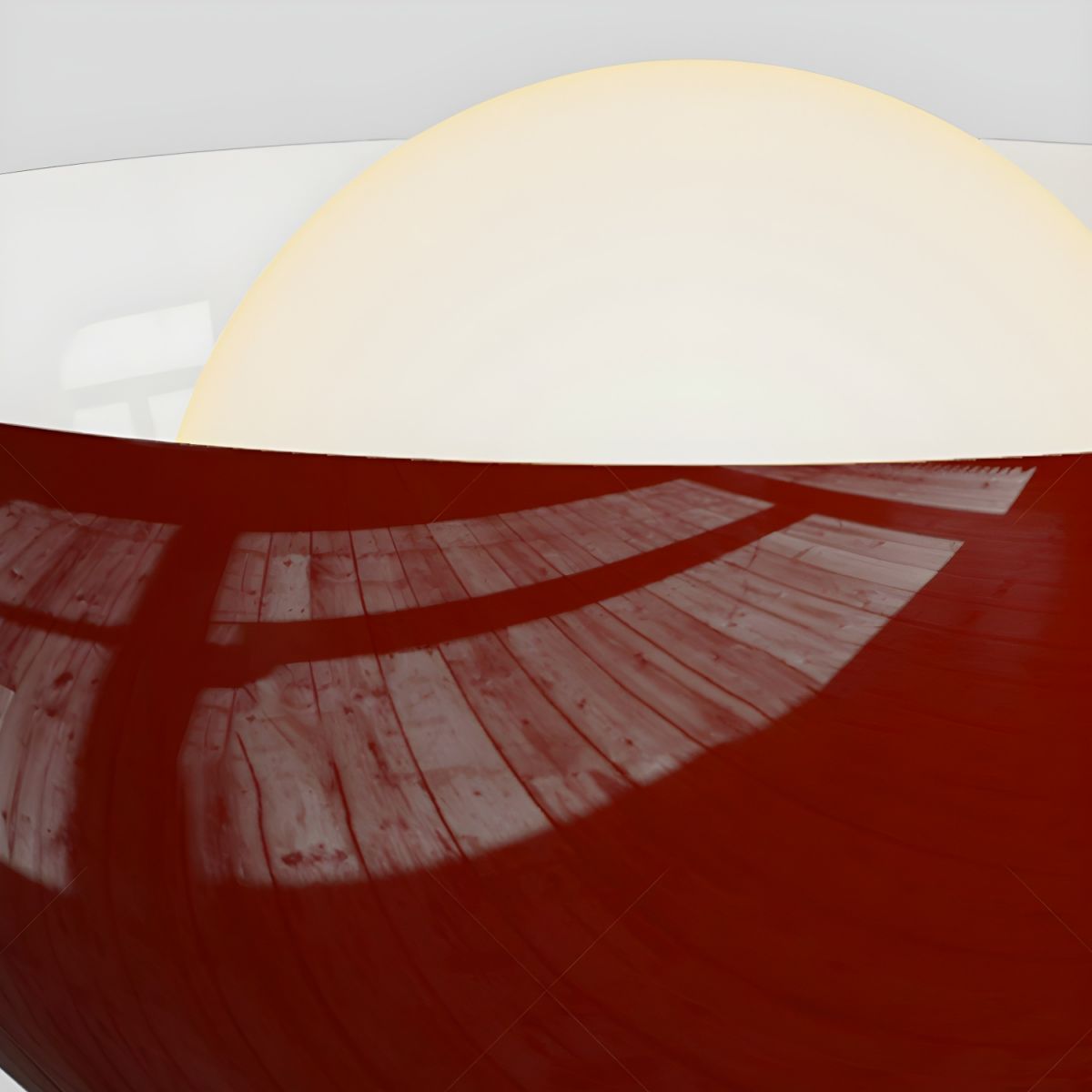 Ozawa Flush Mount Ceiling Light, showcasing wood and metal