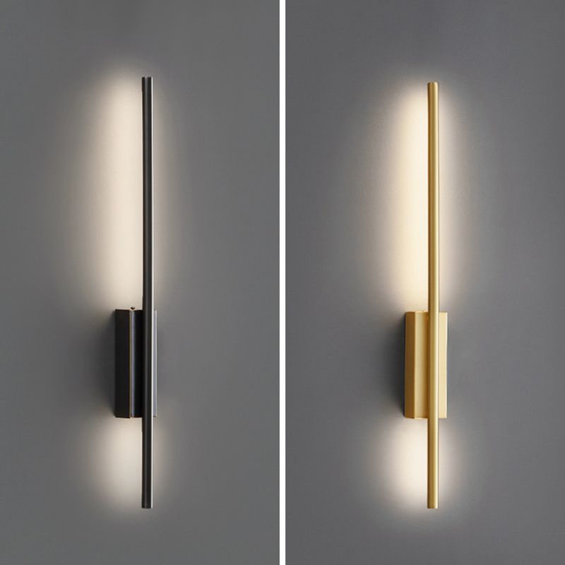 Edge Modern Linear Metal&Acrylic Bedroom Wall Lamp Brass