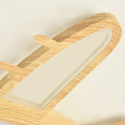 Wood airplane ceiling light for kids room