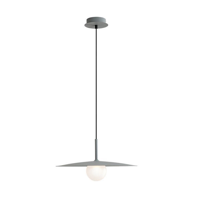 Modern Carins Dish-shaped Pendant Light in Gray