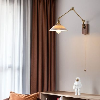 Ozawa Folding Wall Lamp, Adjustable Metal Arm