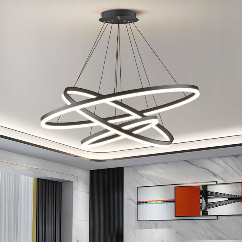 Arisha Modern 3-Ring Pendant Light