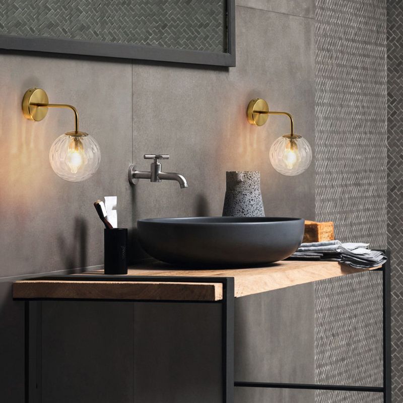 Valentina Bubble Wall Lamps in bathroom setting