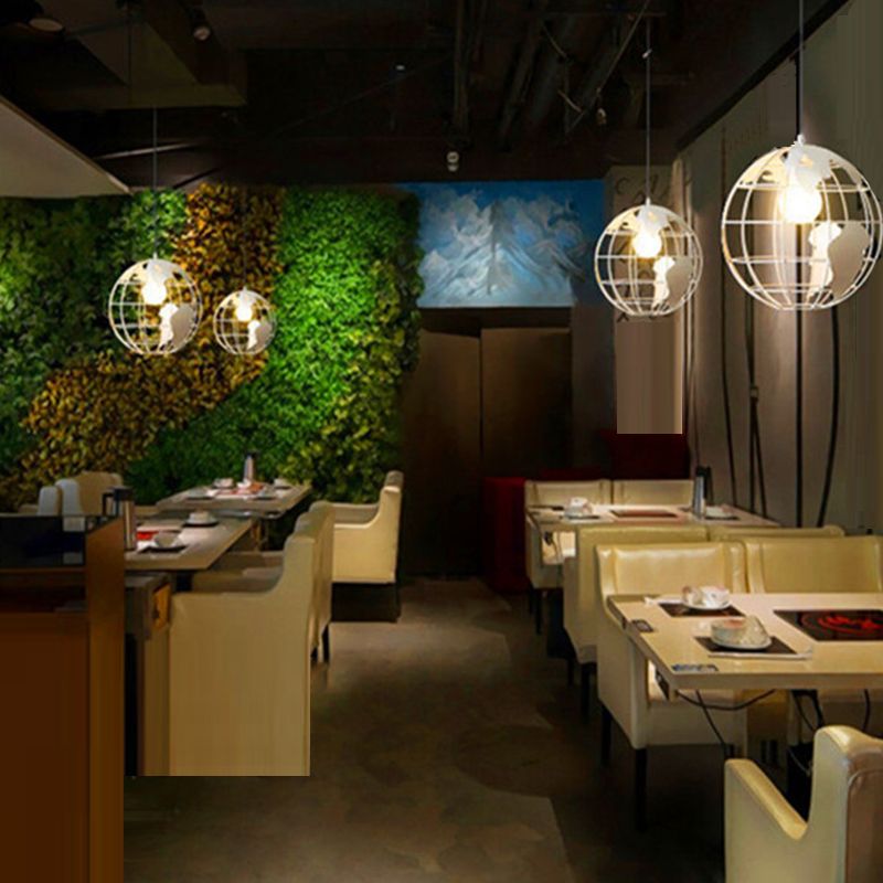 Alessio Cluster Globe Pendant Light in modern dining room
