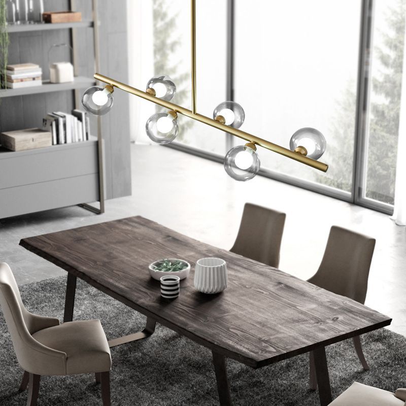 Valentina pendant light over wooden dining table