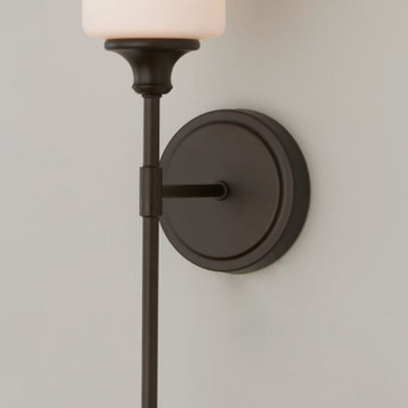 Eryn Nordic Wall Lamp - Close-up detail, black finish