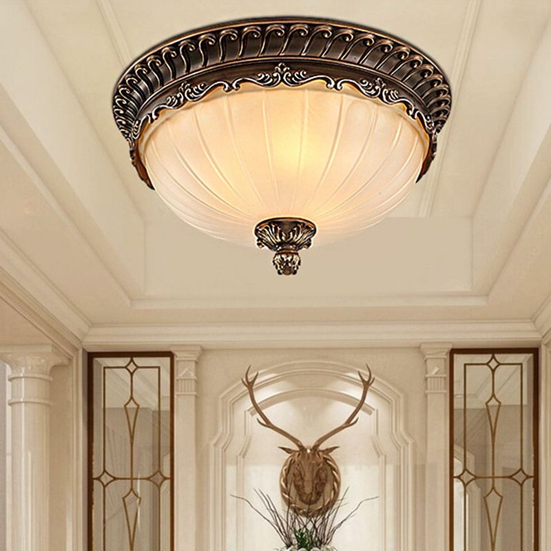 Arisha Bronze Flush Mount Ceiling Light