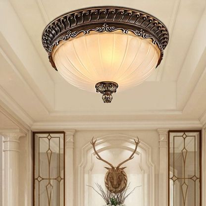 Arisha Bronze Flush Mount Ceiling Light