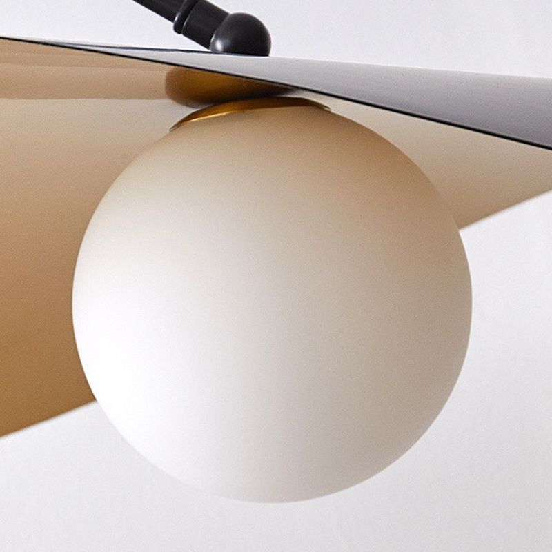 Carins Modern Bowl Floor Lamp - Sphere Bulb Detail