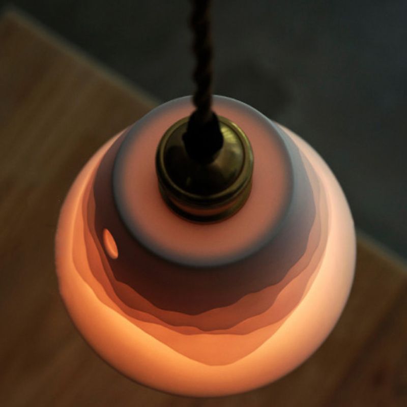 Lottie Modern Cone Wall Lamp - Warm Light Detail