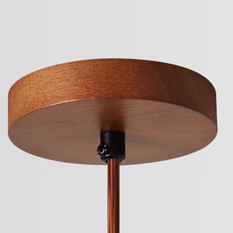 Ozawa pendant light wood canopy, minimalist style.