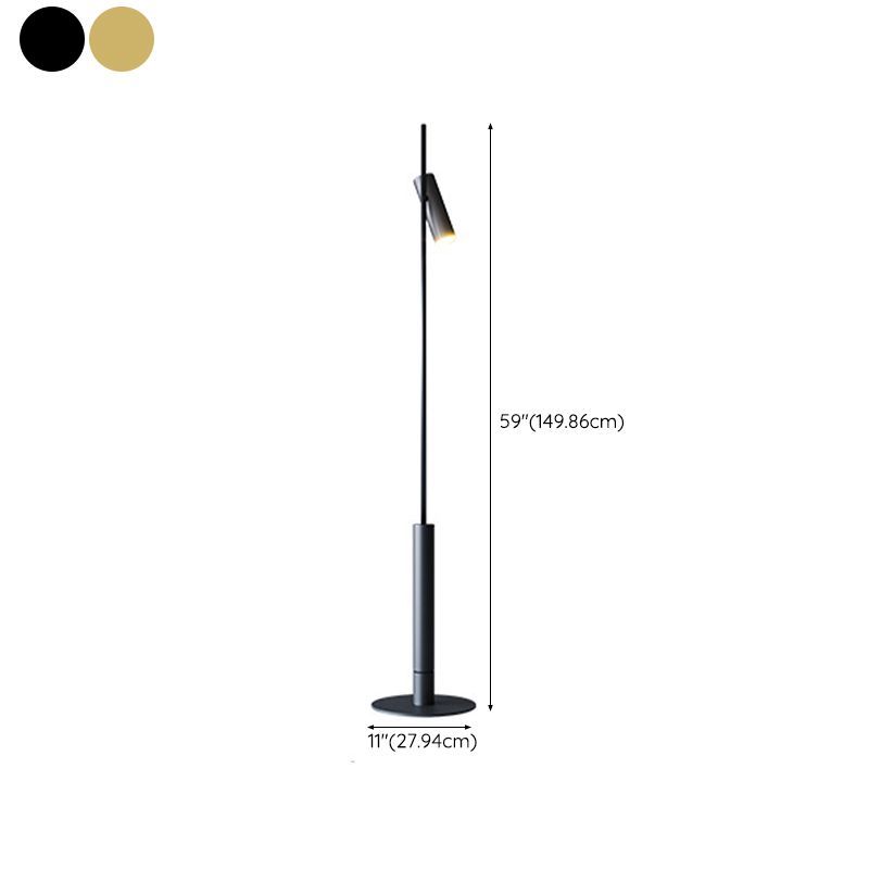 Freja Modern Linear Floor Lamp with dimensions, modern lighting solutions