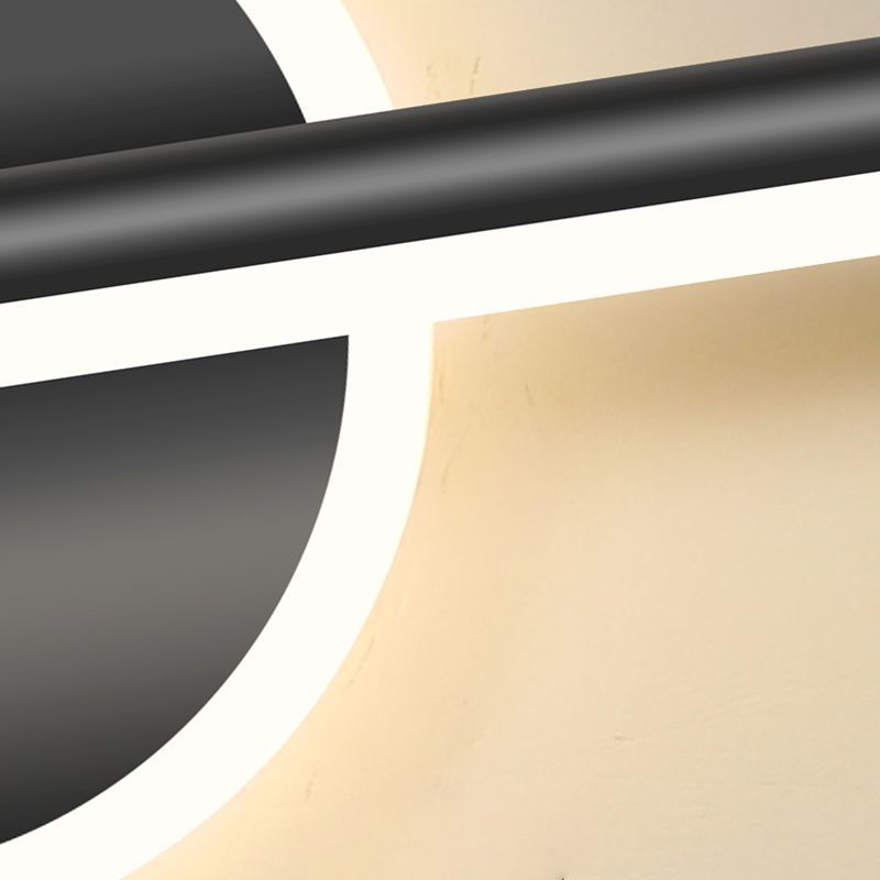 Black Leigh LED Vanity Wall Lamp Detail