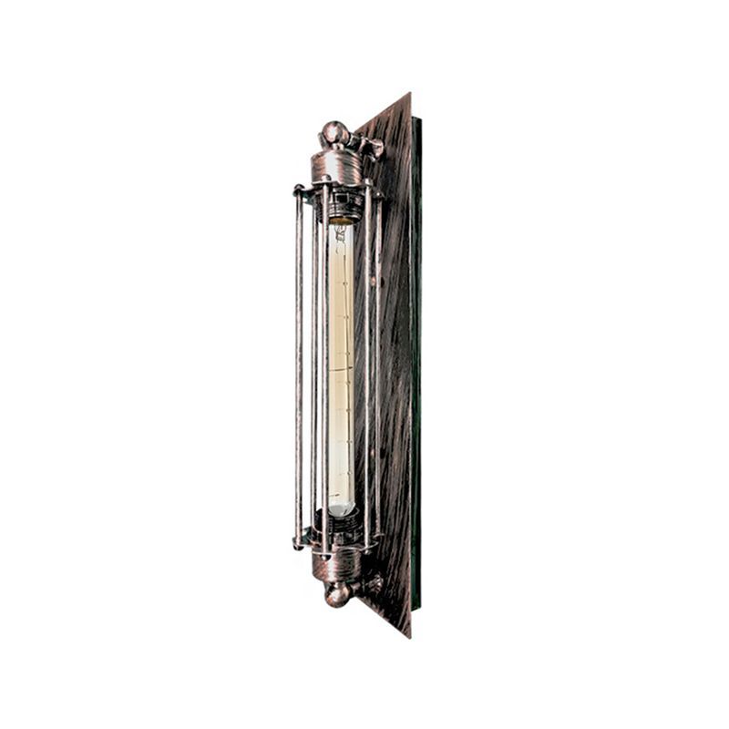 Vintage cylinder metal wall lamp, Alessio style