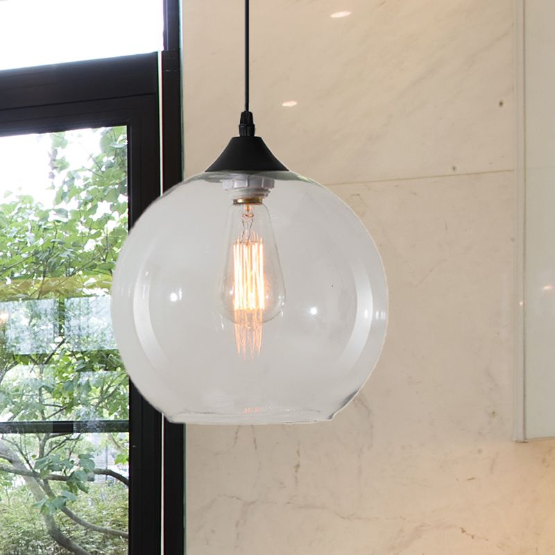 Hailie Clear Glass Globe Pendant Light