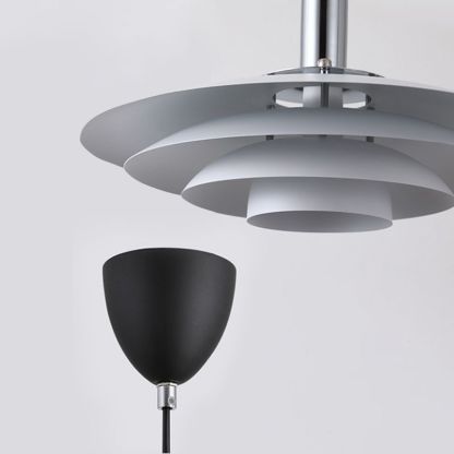 Morandi style pendant light, metal design