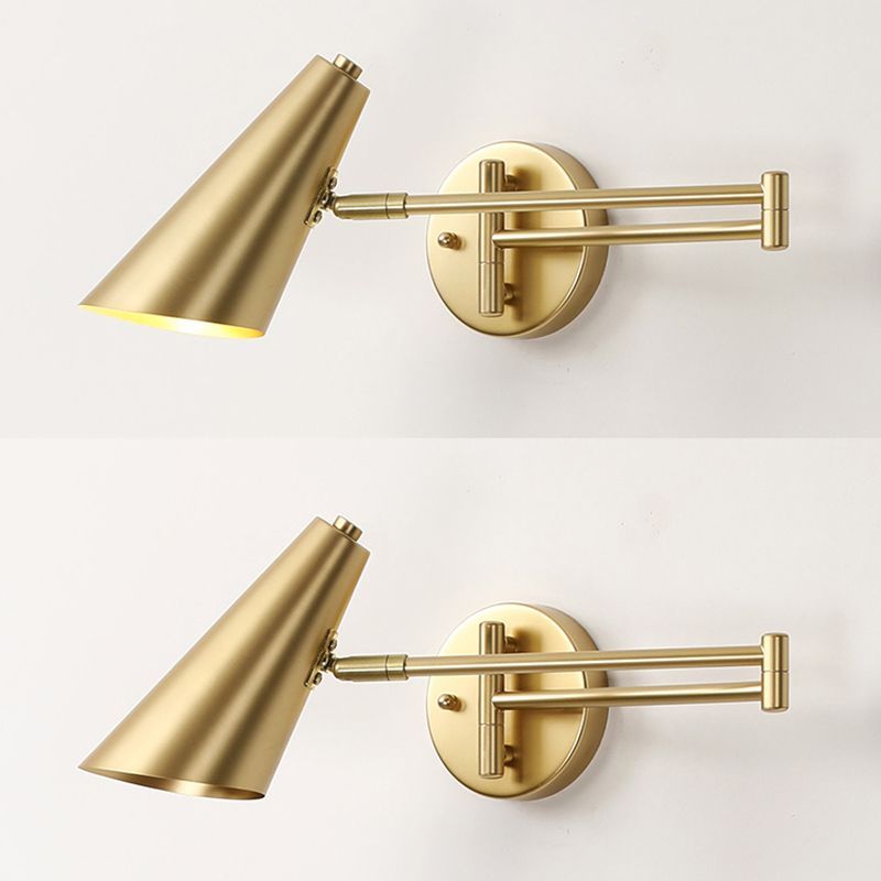 Gold Freja Wall Lamp - Modern Adjustable Sconce