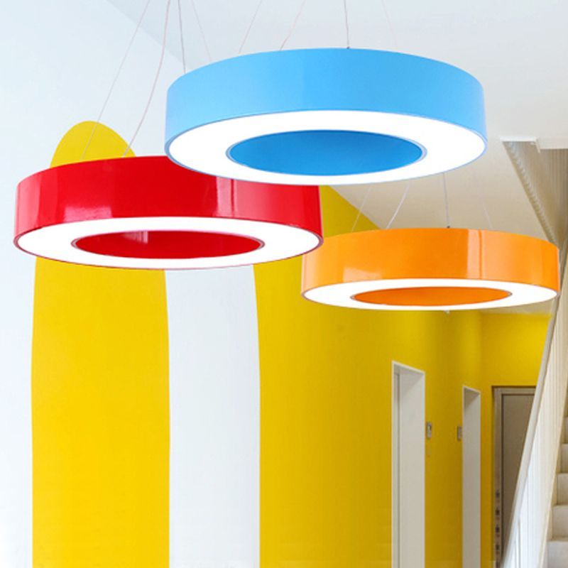 Colorful Morandi O Shape Pendant Lights, Modern Lighting