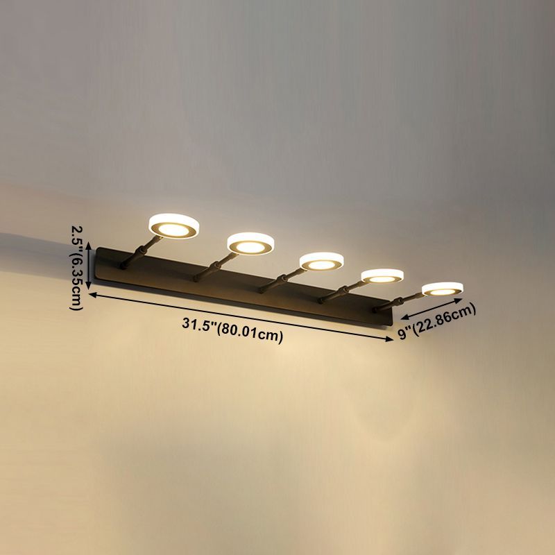 Leigh Nordic Vanity Wall Lamp with Five Lights