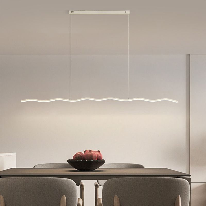 Louise Wave Pendant Light above dining table