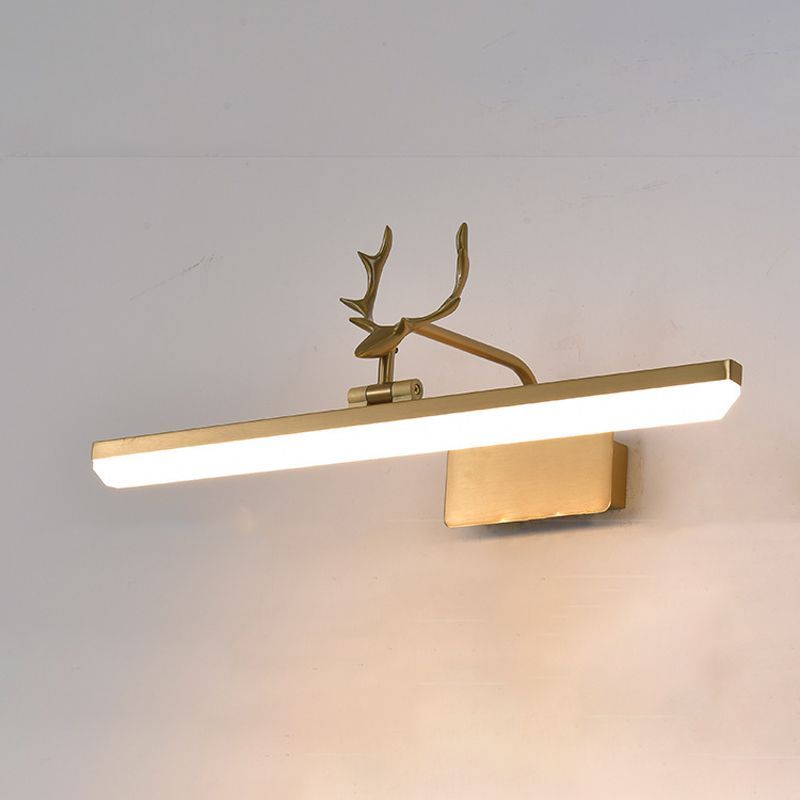 Las Sola antler vanity light, LED wall lamp