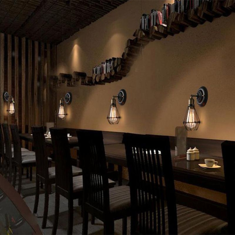 Rustic Alessio Wall Lamp - Industrial Dining Room Lighting