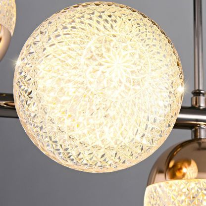 Close-up of Valentina Glass Pendant Light textured bubble detail.