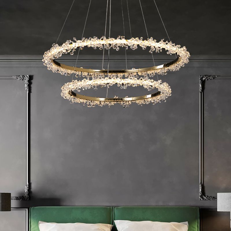 Luxury Kristy pendant light in a bedroom