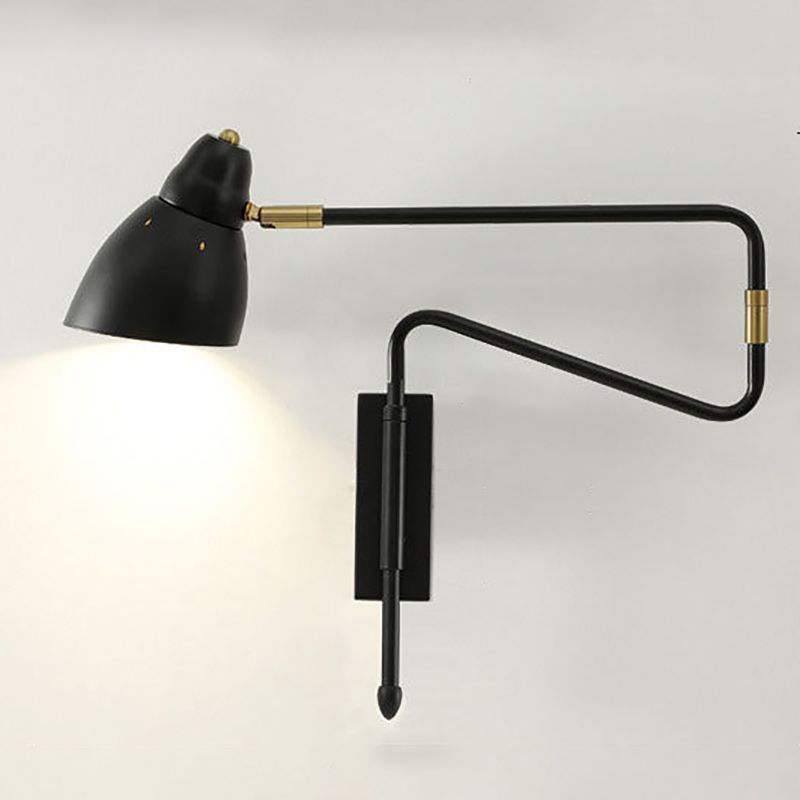 Freja black adjustable metal wall lamp. Modern lighting solution