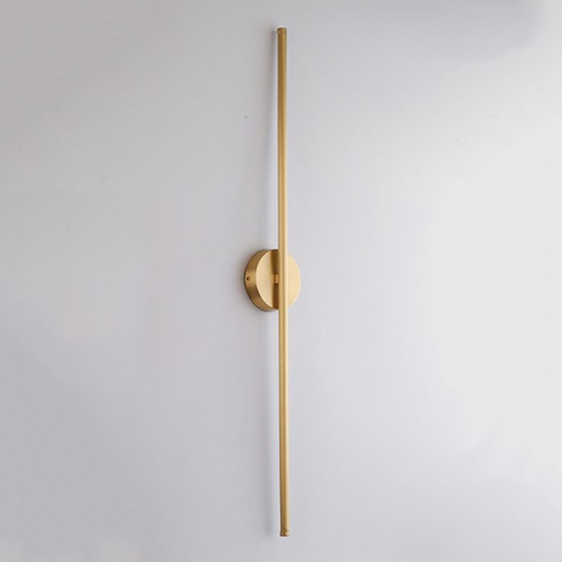 Modern gold linear wall lamp for bedroom - Lassola