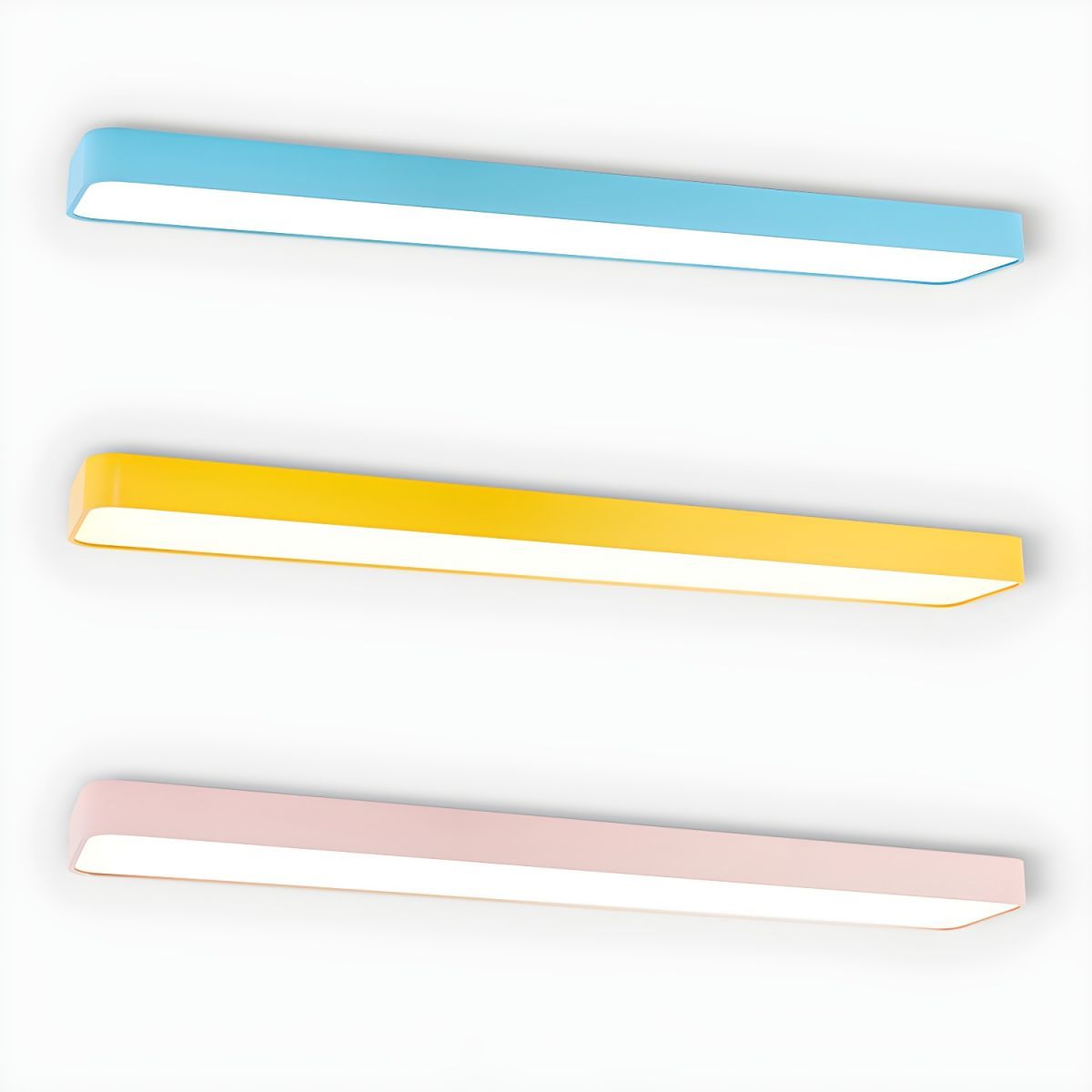 Colorful Edge Linear Ceiling Lights for Children's Bedroom