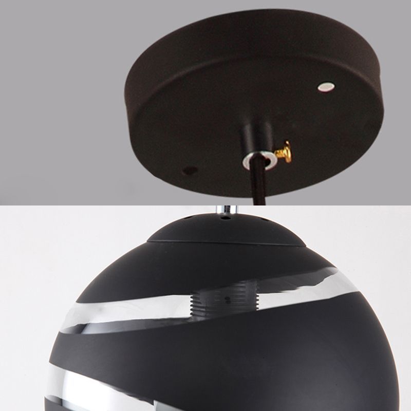 Black Valentina Pendant Light Fixture close-up