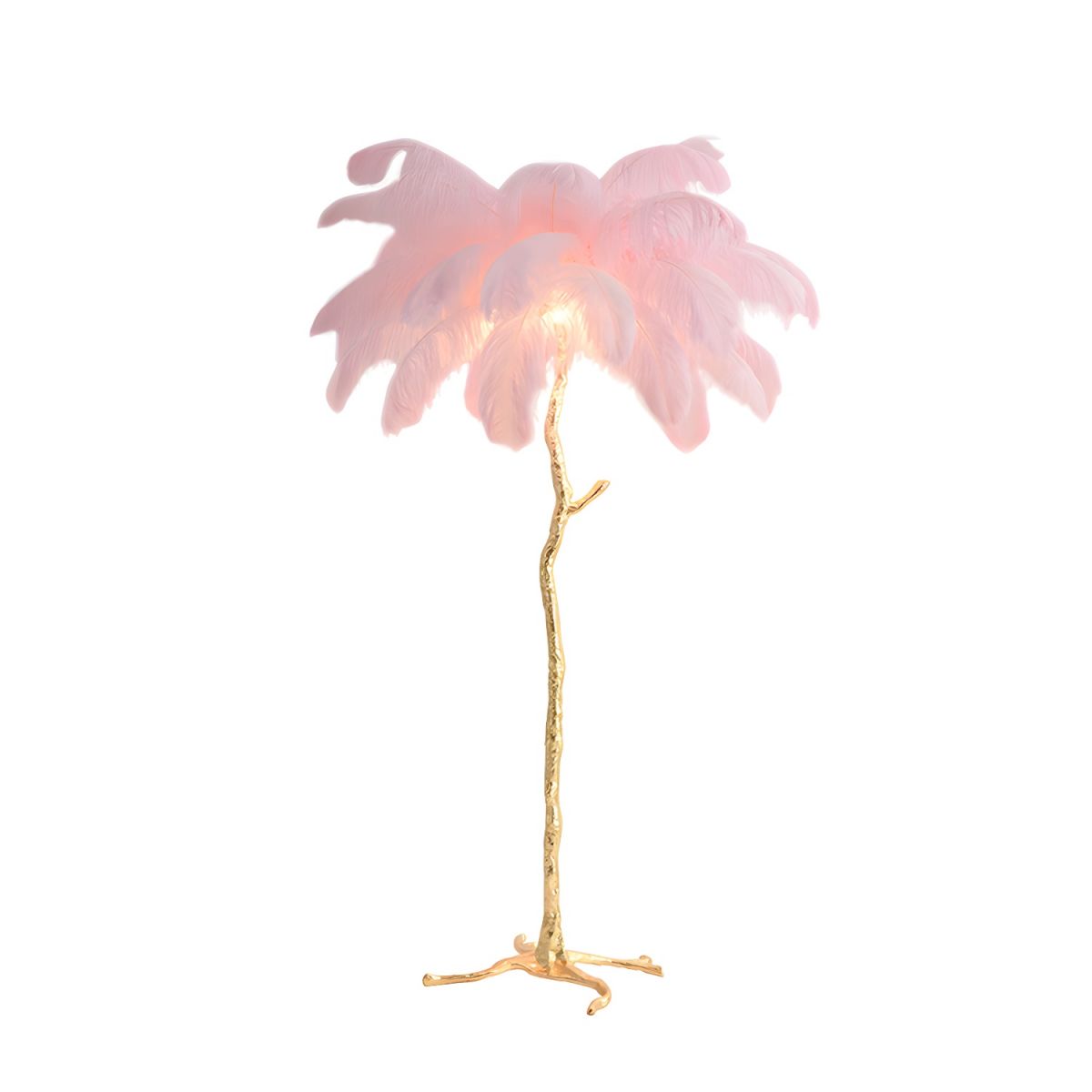 O'Moore Nordic Luxury Unique Ostrich Feather Floor Lamp/Table Lamp