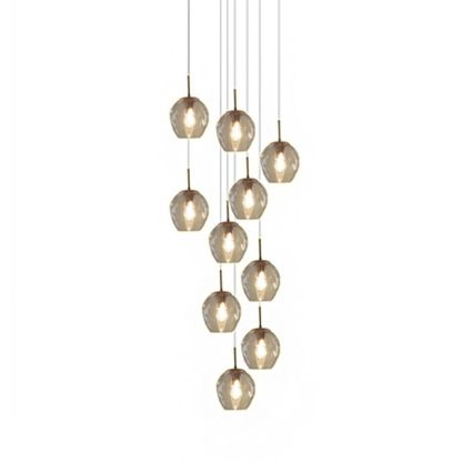 Modern glass ball chandelier for living room lighting
