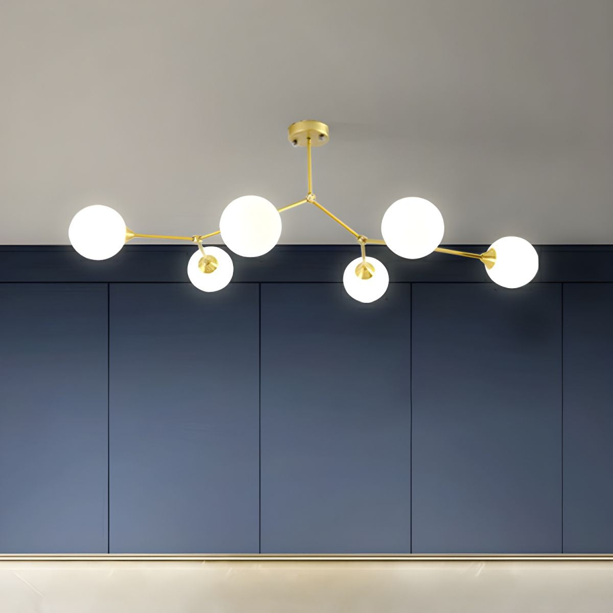 Valentina Modern Gold Chandelier in Bedroom