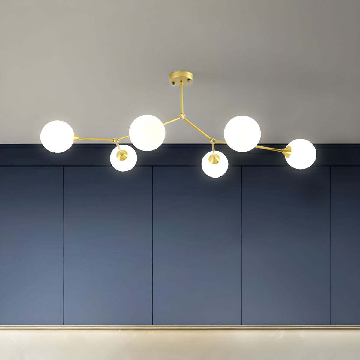Valentina Modern Gold Chandelier in Bedroom