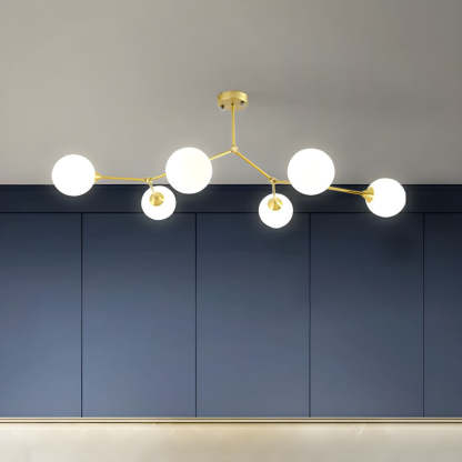 Valentina Modern Gold Chandelier in Bedroom