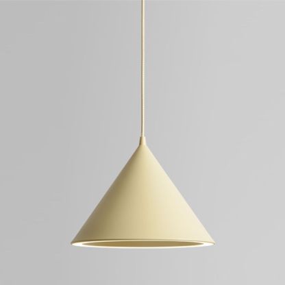 Yellow Morandi Funnel LED Pendant Light - Artistic Lighting