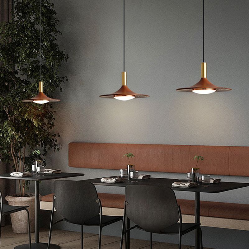 Carins Wooden Pendant Lights in a Modern Dining Room.