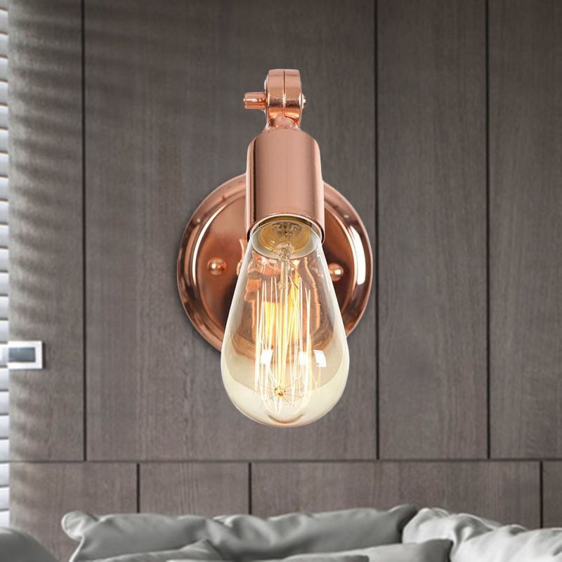 Copper Alessio Wall Lamp with Edison Bulb - Las Sola Lighting