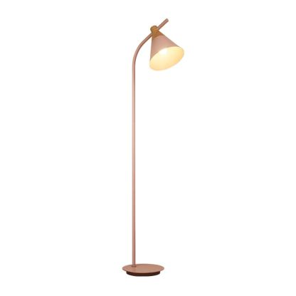 Pink metal Morandi floor lamp, bedroom or living room lighting