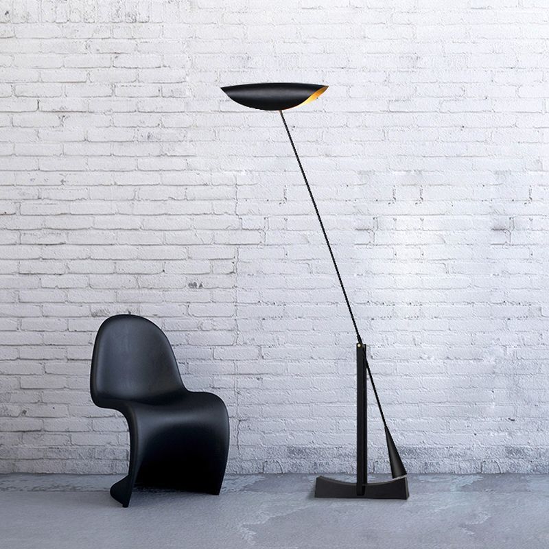 Lassola Carins Modern Bowl Floor Lamp in room setting