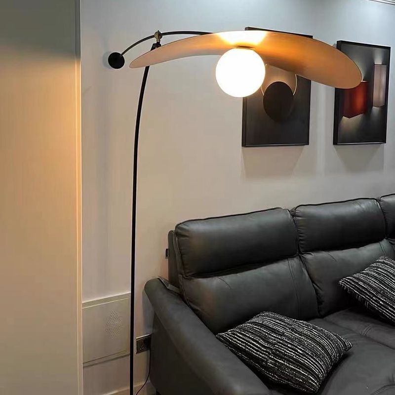 Modern Carins floor lamp in a living room setting