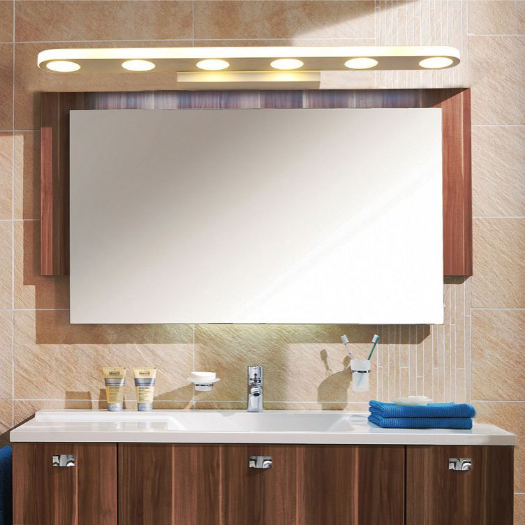 Leigh Modern Bathroom Wall Lamp above Mirror