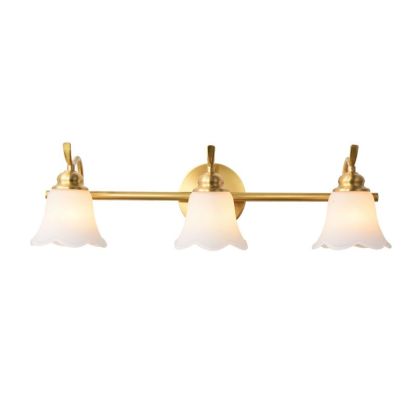 Félicie gold flower wall lamp for vanity lighting