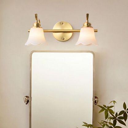 Gold Flower Wall Lamp Bathroom Lighting