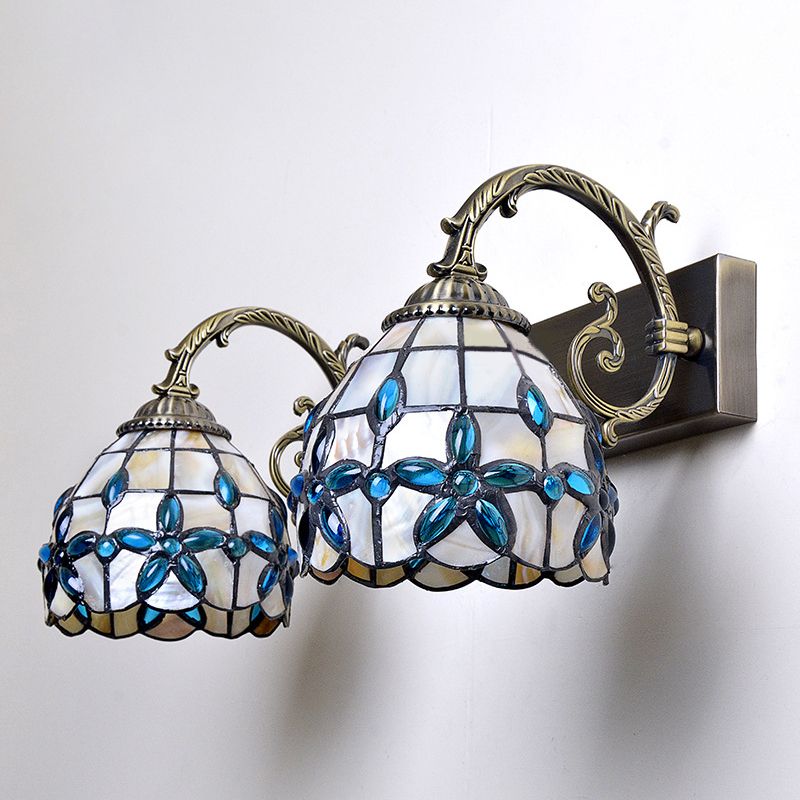 Vintage Flower Wall Lamp - Baxter Bedroom Lighting Sconce