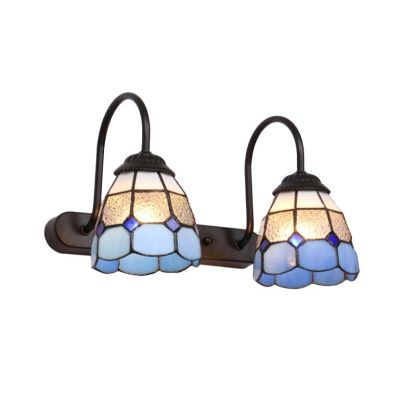 Blue Flower Wall Lamp - Baxter Vintage Lighting