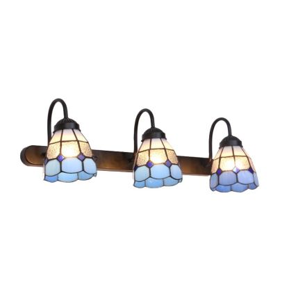 Blue Flower Metal Wall Lamp | Vintage Lighting Fixture