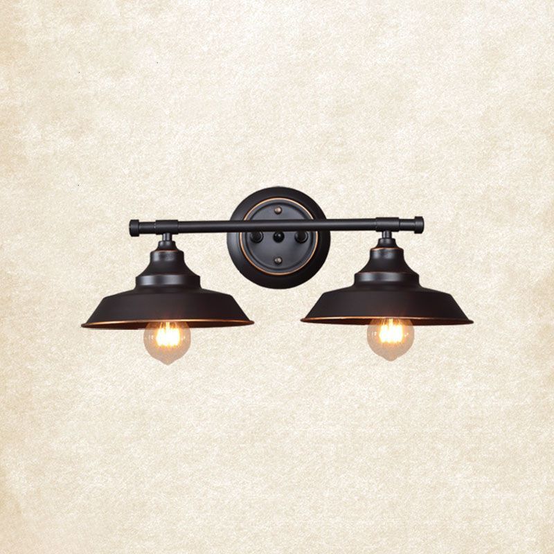 Alessio Retro Double Wall Lamp - Cast Iron